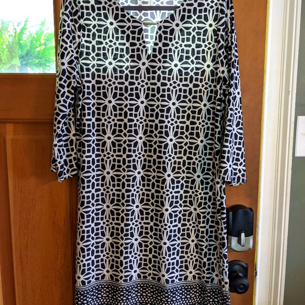 Black and White Semi-Formal Dress